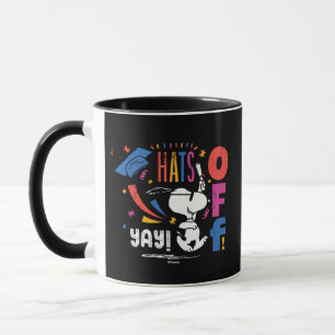 Peanuts Snoopy Hats Off To You Graduation Congrats Mug