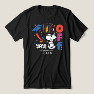 Peanuts Snoopy Hats Off To You Graduation Congrats Tri-Blend Shirt