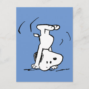 Peanuts   Snoopy Headstand Postcard