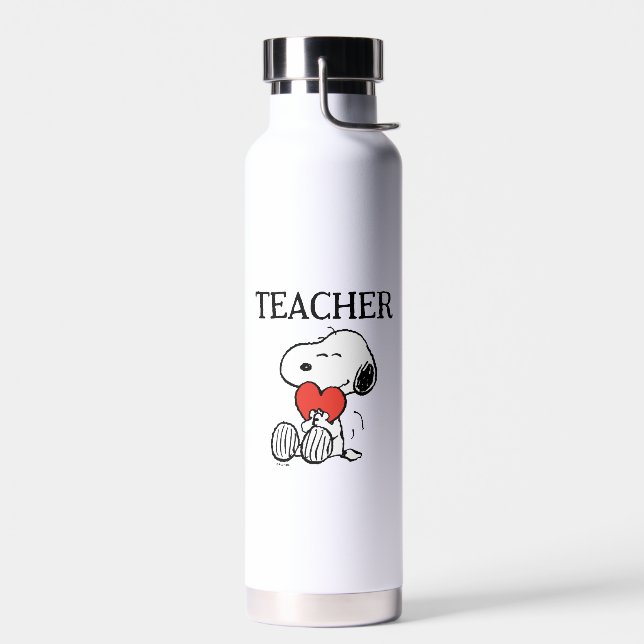 Peanuts | Snoopy Heart Hug Teacher Water Bottle (Left)