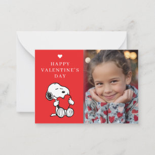 Peanuts Snoopy Heart Photo Valentine Card