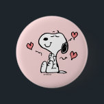 Peanuts | Snoopy Hearts 6 Cm Round Badge<br><div class="desc">Check out this fun Peanuts design featuring Snoopy.</div>
