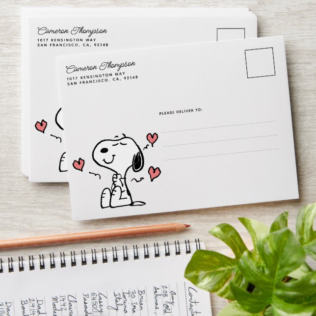 Peanuts | Snoopy Hearts Envelope (Stacked)