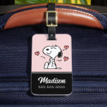 Peanuts | Snoopy Hearts Luggage Tag<br><div class="desc">Check out this fun Peanuts design featuring Snoopy.</div>