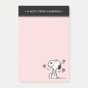 Peanuts   Snoopy Hearts Post-it Notes