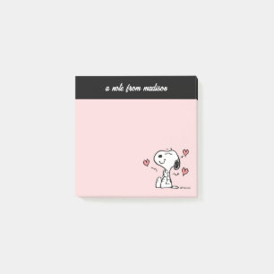 Peanuts   Snoopy Hearts Post-it Notes