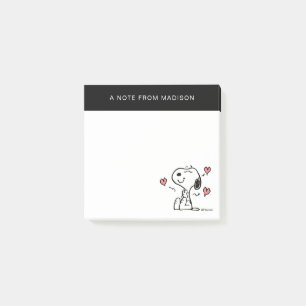 Peanuts   Snoopy Hearts Post-it Notes