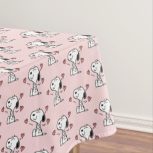 Peanuts   Snoopy Hearts Tablecloth