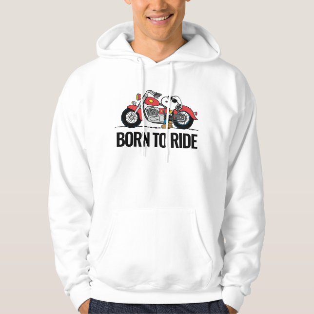 Peanuts | Snoopy & His Motorcycle Hoodie (Front)