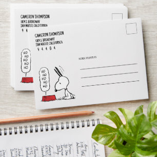 Peanuts   Snoopy Ho Ho Ho Food Dish Envelope