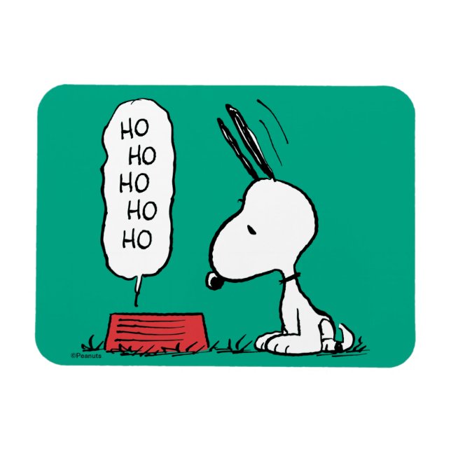 Peanuts | Snoopy Ho Ho Ho Food Dish Magnet (Horizontal)