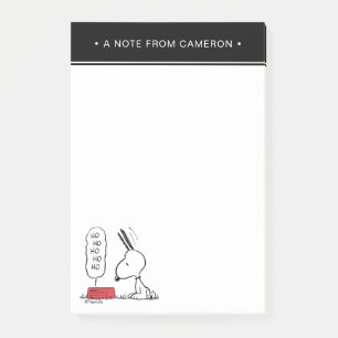Peanuts   Snoopy Ho Ho Ho Food Dish Post-it Notes
