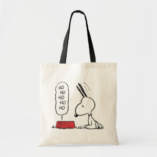 Peanuts   Snoopy Ho Ho Ho Food Dish Tote Bag