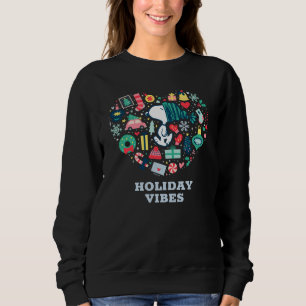 Peanuts   Snoopy Holiday Happiness Heart Sweatshirt