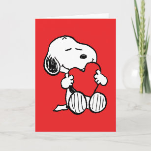 Peanuts   Snoopy Hugging Heart   Add Your Photo Card