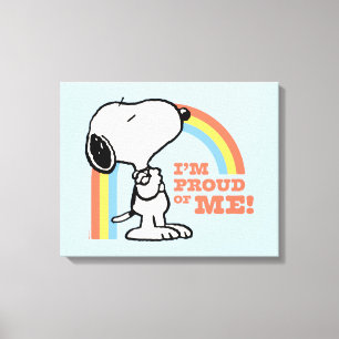 Peanuts Snoopy I'm Proud of Me Canvas Print