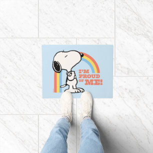 Peanuts   Snoopy I'm Proud of Me Doormat