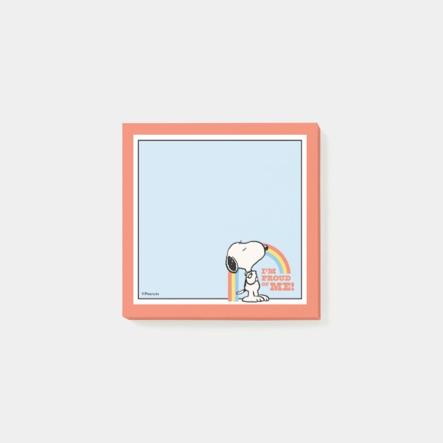 Peanuts | Snoopy I'm Proud of Me Post-it Notes (Front)