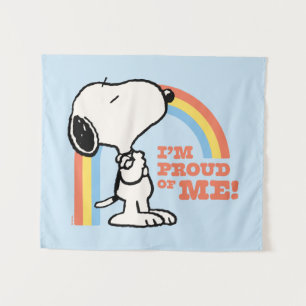 Peanuts   Snoopy I'm Proud of Me Tapestry