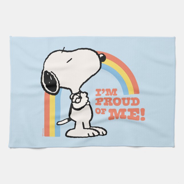 Peanuts | Snoopy I'm Proud of Me Tea Towel (Horizontal)