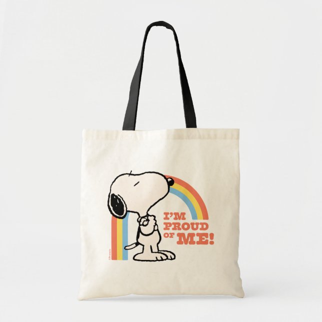 Peanuts | Snoopy I'm Proud of Me Tote Bag (Front)