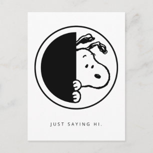 Peanuts   Snoopy Just Saying Hi Postcard
