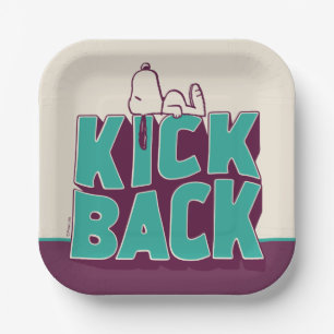 Peanuts   Snoopy Kickback Paper Plate