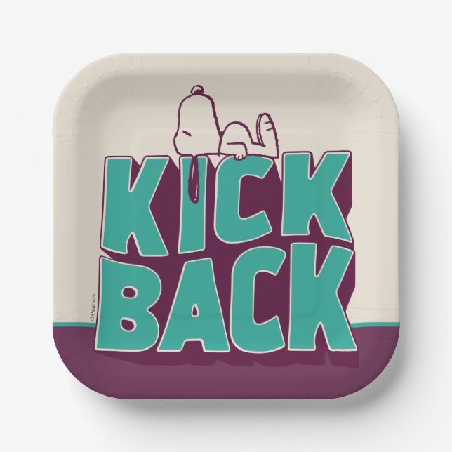 Peanuts | Snoopy Kickback Paper Plate (Front)