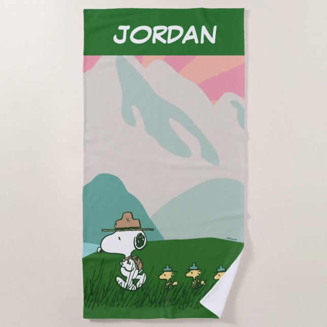 Peanuts | Snoopy Leader of the Pack Beach Towel (Front)