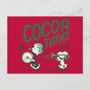 Peanuts   Snoopy & Linus Cocoa Time Postcard