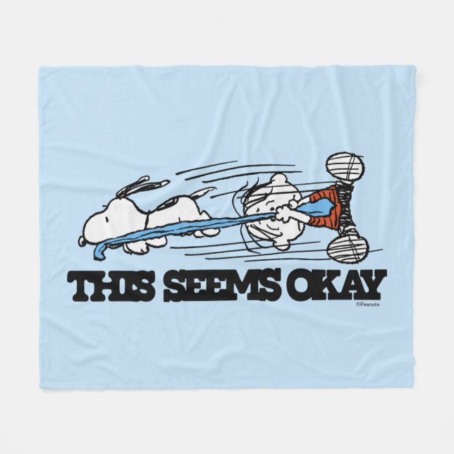 Peanuts | Snoopy & Linus Fleece Blanket (Front (Horizontal))