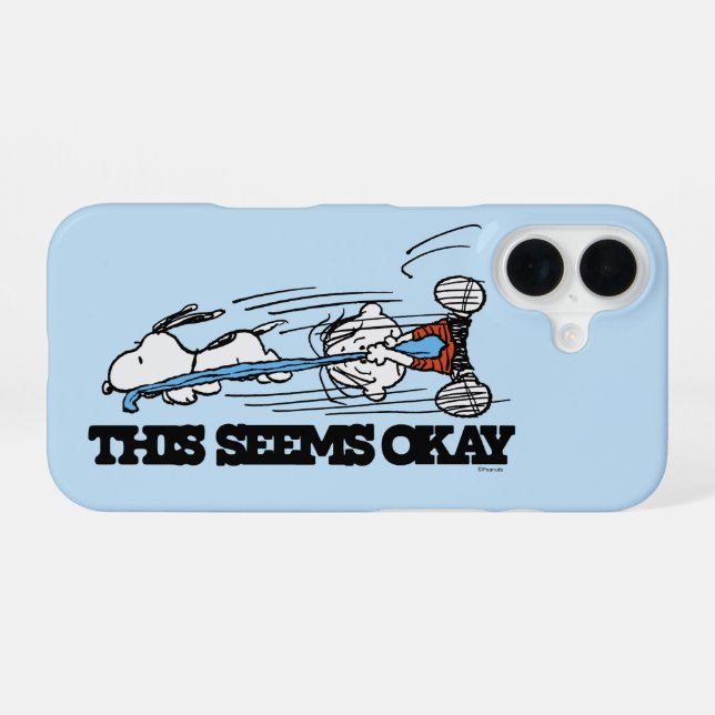 Peanuts | Snoopy & Linus iPhone 16 Case (Back Horizontal)