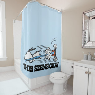 Peanuts   Snoopy & Linus Shower Curtain