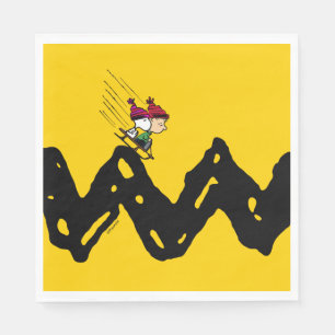 Peanuts   Snoopy & Linus Sled Ride Napkin