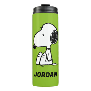 Peanuts Snoopy Looking Down Add Your Name Thermal Tumbler