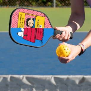 Peanuts   Snoopy & Lucy Half & Half Pickleball Paddle