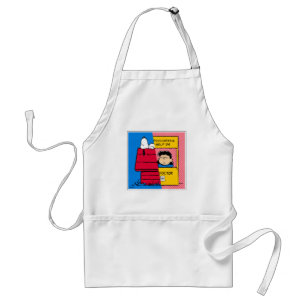 Peanuts   Snoopy & Lucy Half & Half Standard Apron