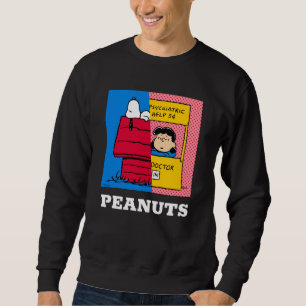 Peanuts   Snoopy & Lucy Half & Half Sweatshirt
