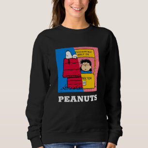 Peanuts Snoopy & Lucy Half & Half Sweatshirt