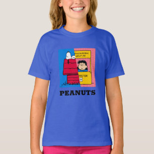 Peanuts   Snoopy & Lucy Half & Half T-Shirt