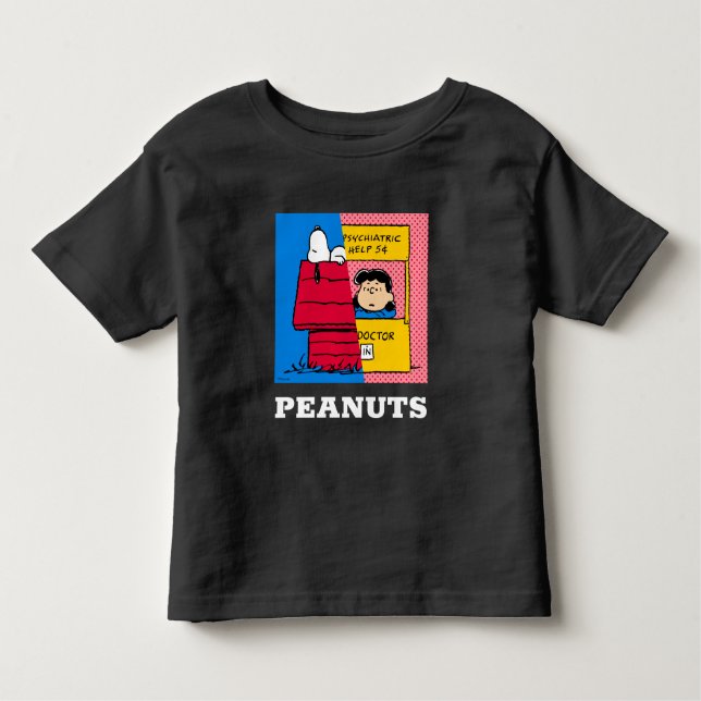 Peanuts | Snoopy & Lucy Half & Half Toddler T-Shirt (Front)