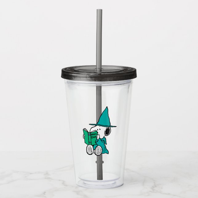Peanuts Snoopy Magic Potions Halloween Acrylic Tumbler (Front)