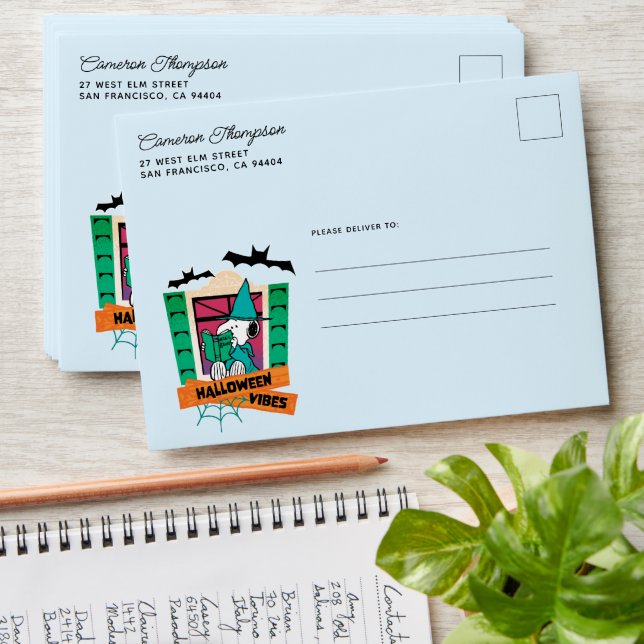 Peanuts Snoopy Magic Potions Halloween Envelope (Stacked)