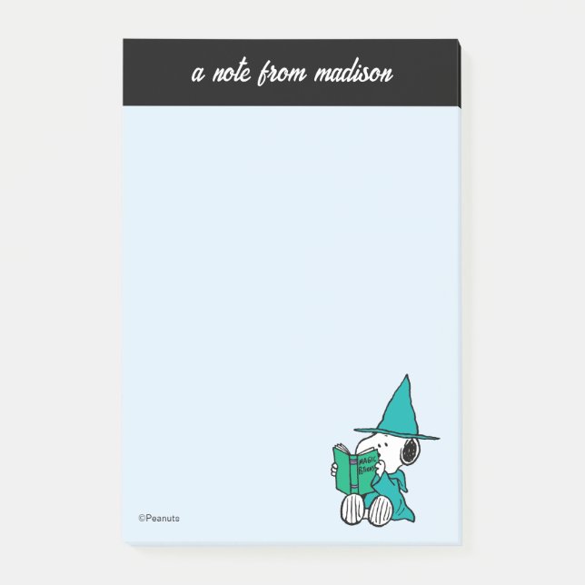 Peanuts Snoopy Magic Potions Halloween Post-it Notes (Front)