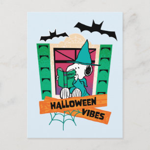 Peanuts Snoopy Magic Potions Halloween Postcard