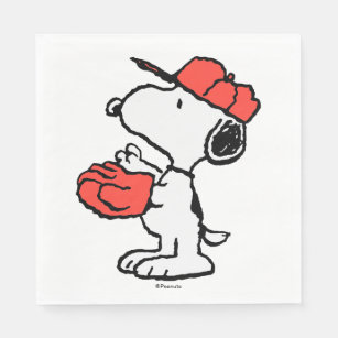 Peanuts   Snoopy Making the Catch Napkin