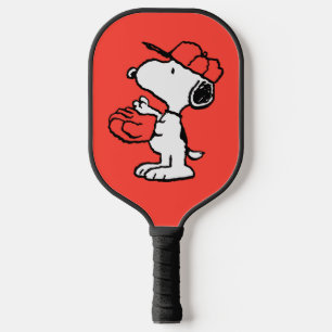 Peanuts   Snoopy Making the Catch Pickleball Paddle
