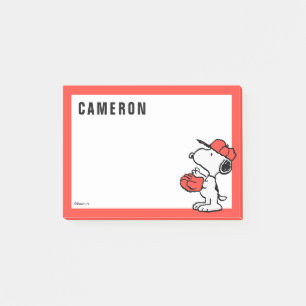 Peanuts   Snoopy Making the Catch Post-it Notes