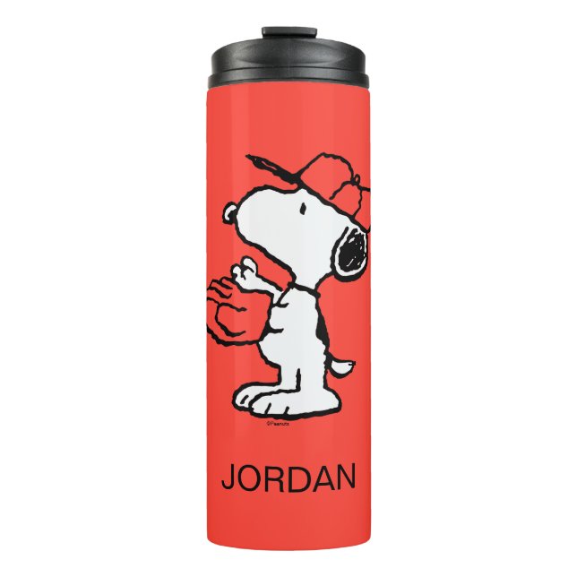 Peanuts | Snoopy Making the Catch Thermal Tumbler (Front)