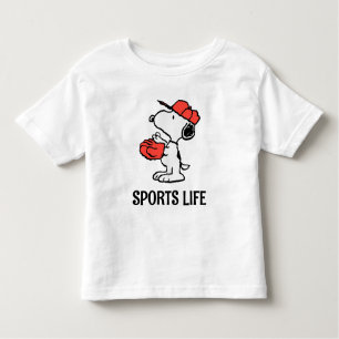 Peanuts   Snoopy Making the Catch Toddler T-Shirt